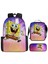 Sünger Bob Kare Pantolon Çocuk Okul Çantası Erkek ve Kadın Öğrenciler Omuz Çantası Anaokulu Sevimli Karikatür Kalem Çantası Crossbody Çanta Üç Set (Yurt Dışından) 1