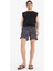 Desenli File Astarlı Kısa Boy Deniz Şortu E0951AX25HS 1