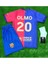 B'arcelona #20 Dani Olmo Yeni Sezon Iç Saha Çocuk Forması 3lü Set 3
