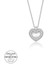 Swarovski Taşlı Gümüş Kalp Bayan Kolye 1