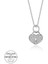Swarovski Taşlı Gümüş Kalp Kiliti Bayan Kolye 1
