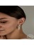 Swarovski Crystal Taşlı Gümüş Salkım Sallantılı Çivili Kadın Küpe 2