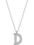 Gümüş Rodyum D Harfi Kadın Kolye 1