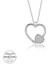 Swarovski Taşlı Gümüş Kalp Bayan Kolye 1