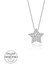 Swarovski Taşlı Gümüş Yıldız Tektaş Bayan Kolye 1