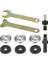 Matkap Açı Taşlama Adaptörü, 6MM/10MM Arbor Mandrel Adaptörü Flanş Somunu Parça Seti ve 2 Anahtar Anahtarı (Yurt Dışından) 1