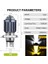 H4 LED Spot Küçük Ampul LED Motosiklet Modifiye Far Entegre Iki Renkli Far Aksesuarları (Yurt Dışından) 2