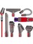 Dyson V15 V12 V11 V10 V7 V8 Fırça Aletleri Için: Iz Bırakmayan/yumuşak/sert Kıl Uzatma Hortumu Yatak Fırçası Dar Alan Aleti (Yurt Dışından) 1