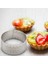 10 Adet 4.5cm Yuvarlak Paslanmaz Delikli Dikişsiz Tart Halkası Kiş Tepsisi Turta Delikli Kabuklu (Yurt Dışından) 4