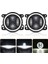 Inç Melek Gözü LED Sis Lambası Araba Ön Sis Lambası Yedek Otomatik Lamba Drl Sürüş Sis Lambası Offroad 4x4 (Yurt Dışından) 4