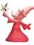 Mickey Fantasia Kırmızı Gold 30 cm Heykel 2