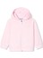 Pembe Pike Kapüşonlu Fermuarlı Kız Çocuk Sweatshirt 1