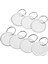 Metal Jant Etiketleri Anahtar Yuvarlak Kağıt Halkalı Araba Anahtarları ve Kapısı Için (100 Adet) (Yurt Dışından) 2
