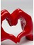 Heart Hands Kırmızı Dekoratif Obje 4