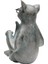Cats Life Gri Dekoratif Obje 5