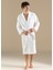 Derin Beyaz Bambu Unisex Bornoz 4