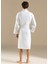 Derin Beyaz Bambu Unisex Bornoz 6