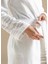 Derin Beyaz Bambu Unisex Bornoz 7