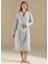 Vissana Natural Gri Unisex Bornoz 2