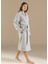 Vissana Natural Gri Unisex Bornoz 3