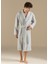 Vissana Natural Gri Unisex Bornoz 4