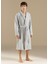 Vissana Natural Gri Unisex Bornoz 5