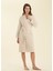Derin Beyaz Bambu Unisex Bornoz 1
