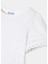 Beyaz Kroket Kurdele Kollu Kız Çocuk T-Shirt 4