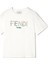 Beyaz Logo Detaylı Kız Çocuk T-Shirt 1