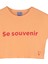 La Turuncu Kız Çocuk Organik Pamuk T-Shirt 3