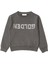 Antrasit Logo Baskılı Kız Çocuk Sweatshirt 1