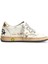 Beyaz Yıldız Patchli Unisex Çocuk Deri Sneaker 1