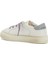 May Beyaz Logolu Unisex Çocuk Deri Sneaker 3