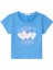 Açık Mavi Yazı Baskılı Kız Çocuk T-Shirt 1