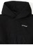 Siyah Kapüşonlu Kız Çocuk Crop Sweatshirt 3