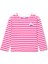Pembe Çizgili Uzun Kollu Kız Çocuk Breton T-Shirt 1