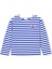 Mavi Çizgili Uzun Kollu Kız Çocuk Breton T-Shirt 1