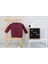 Burgundy Feminista Bordo Unisex Çocuk Sweatshirt 3