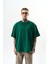 Erkek Goodly Nakışlı Oversize T-Shirt Nefti 2