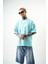 Erkek Deep 74 Baskılı Oversize T-Shirt Bebemavi 4