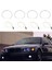 4 Adet Beyaz Far Ccfl LED Melek Gözler Kiti Işık Halkası Drl Dönüş Sinyal Işığı Ccfl Far Lambası-Bmw E36 E46 E39 E38 (Yurt Dışından) 2
