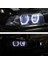 4 Adet Beyaz Far Ccfl LED Melek Gözler Kiti Işık Halkası Drl Dönüş Sinyal Işığı Ccfl Far Lambası-Bmw E36 E46 E39 E38 (Yurt Dışından) 3