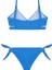 Claire Mavi Cut Out Detaylı Havlu Dokulu Kız Çocuk Bikini Takımı 2