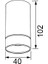 Split Siyah Metal Spot Işığı 4 cm 6
