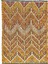 Kortu Etnik El Dokuma Yünlü Turuncu Cicim Kilim 131X166 cm 1