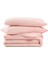Washed Linen Pembe Keten Çift Kişilik Nevresim Kılıfı 200 x 220 cm 2