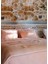Atik Transcented Pembe Pamuklu Dolgulu King Size Yatak Örtüsü 240 x 240 cm 5