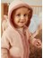 Pembe Peluş Organik Pamuk Kapüşonlu Bebek Hırka 4