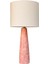 Tall Cone Pembe Traverten Abajur 1