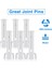 12 Adet Plastik Havuz Bağlantı Pimleri ve Kauçuk Contalar Intex Yer Üstü Yuvarlak Çerçeve Yüzme Havuzu Parçaları 28270-28273(2.36IN) (Yurt Dışından) 3